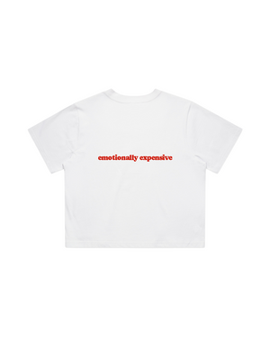Women Crop Tee White