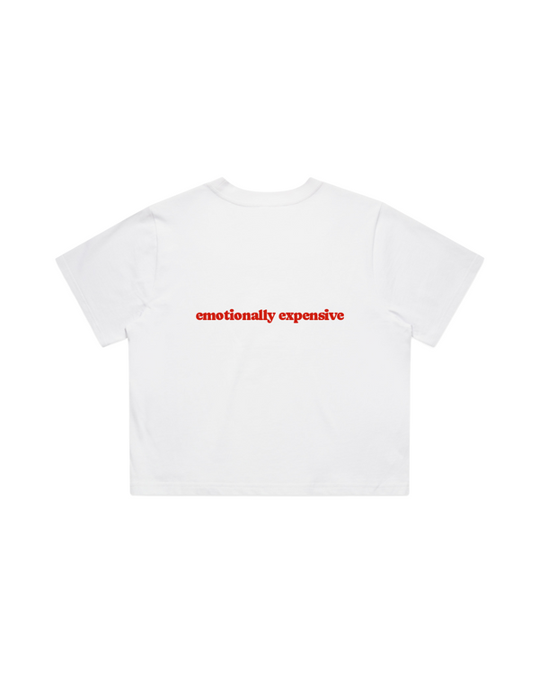 Women Crop Tee White