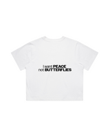 Women Crop Tee White