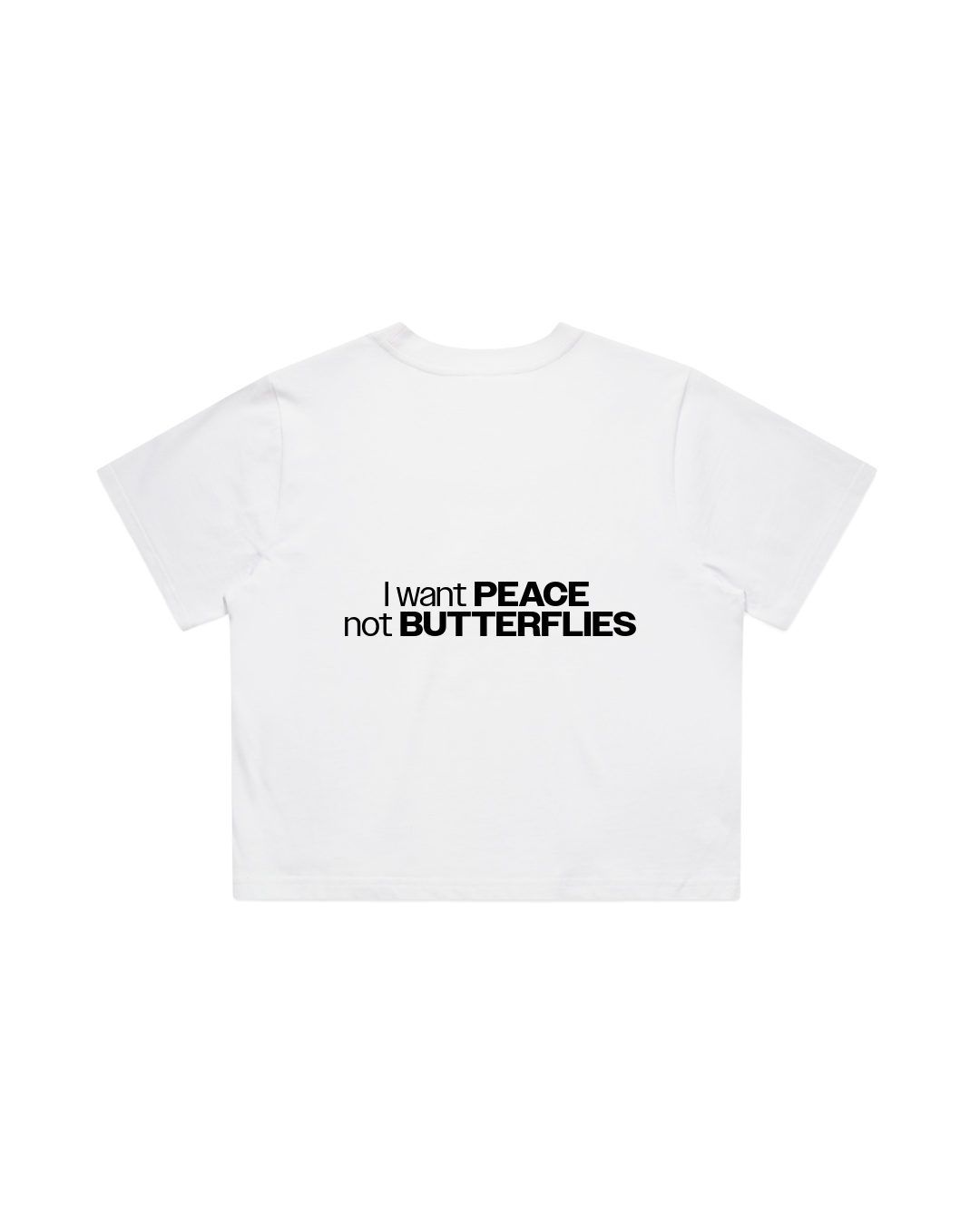 Women Crop Tee White
