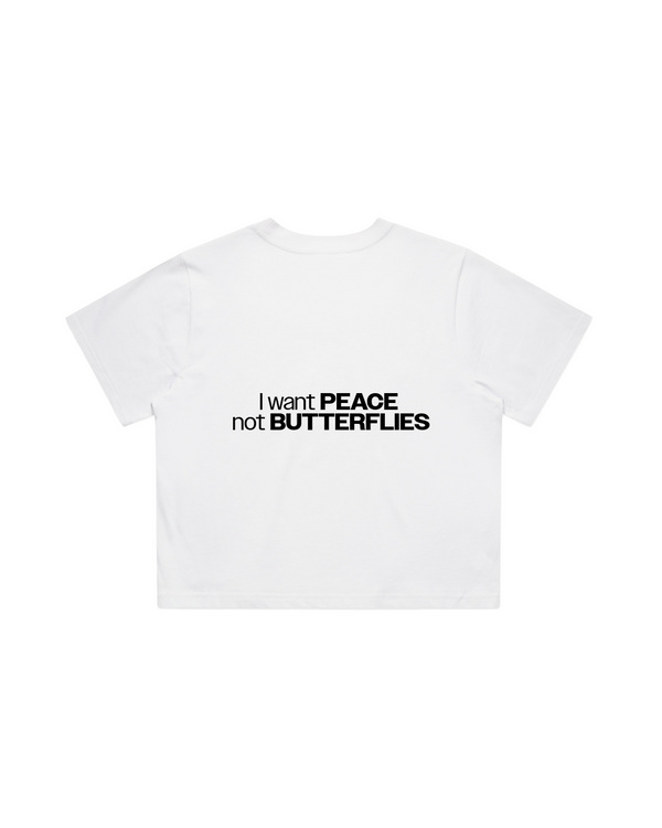 Women Crop Tee White
