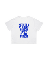 Women Crop Tee White