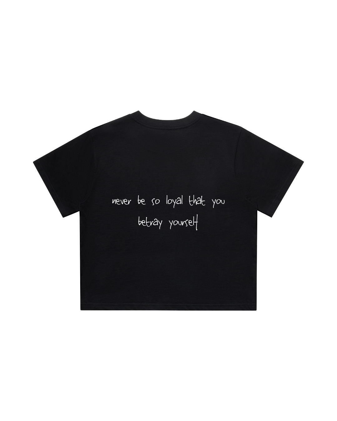 Women Crop Tee Black