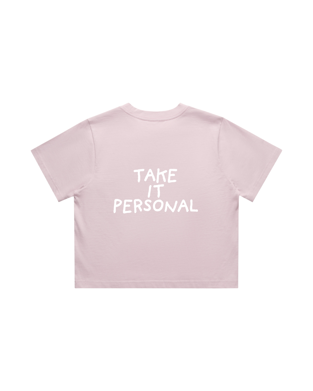 Women Crop Tee Pink