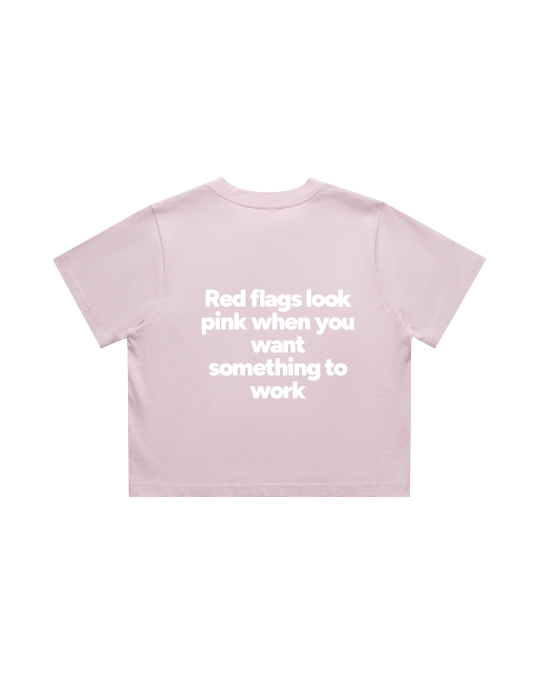 Women Crop Tee Pink