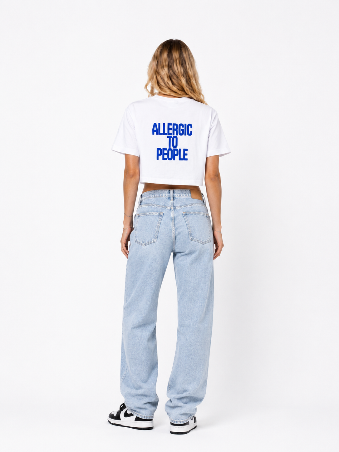 Women Crop Tee White