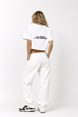 Women Crop Tee White