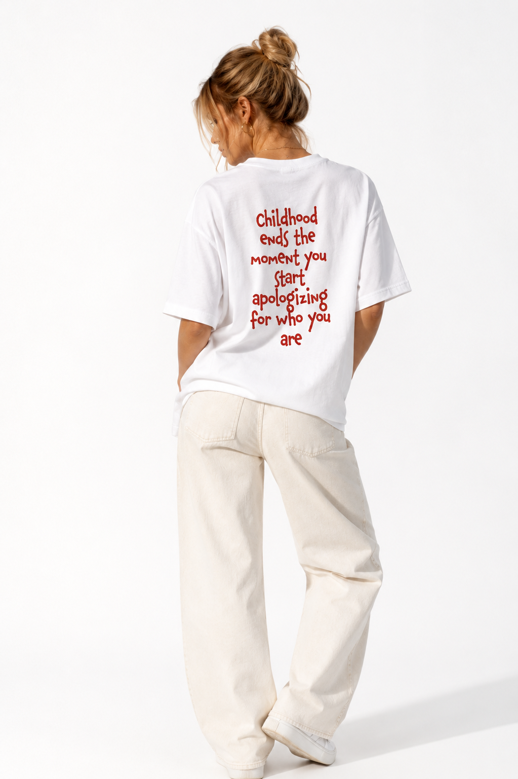 Women Box Tee White