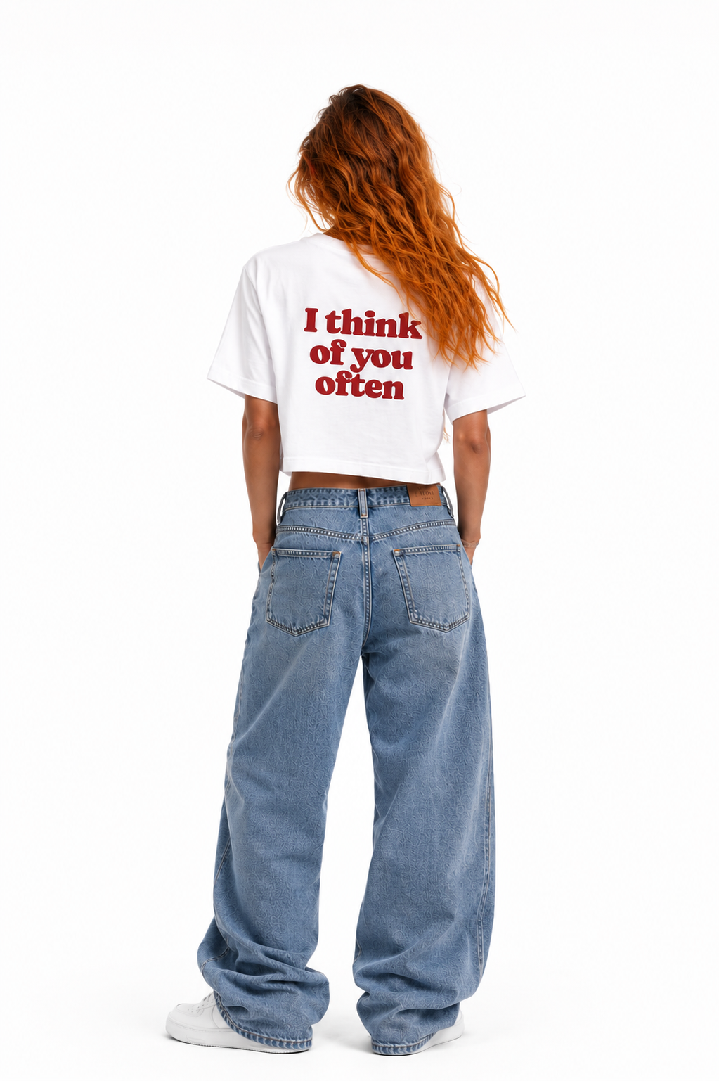 Women Crop Tee White