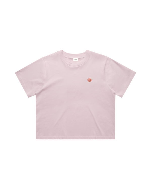 Women Crop Tee Pink
