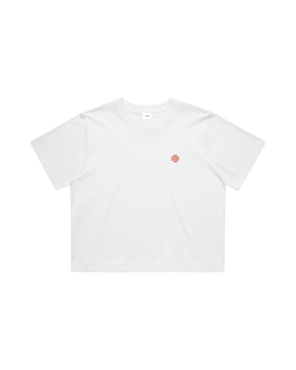 Women Crop Tee White