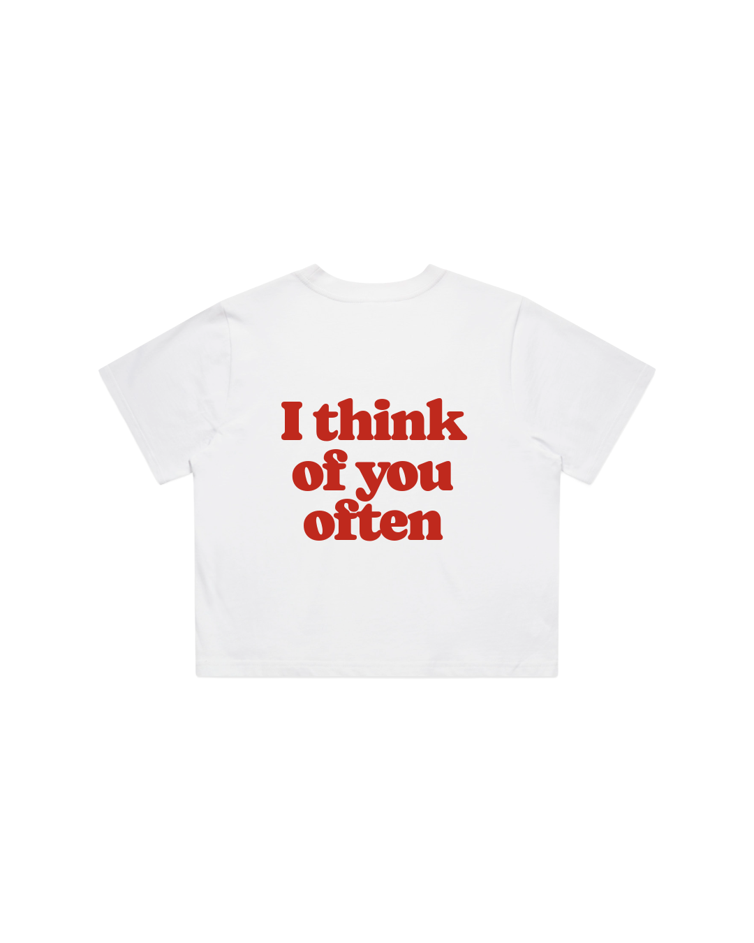 Women Crop Tee White