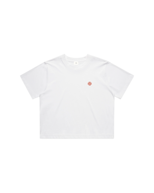 Women Crop Tee White