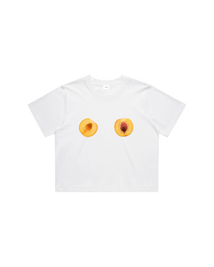 Women Crop Tee White