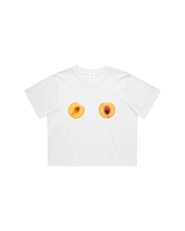 Women Crop Tee White