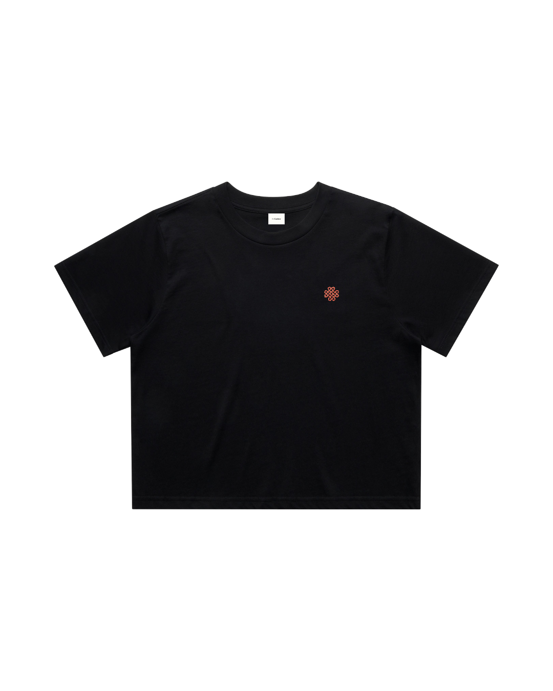 Women Crop Tee Black