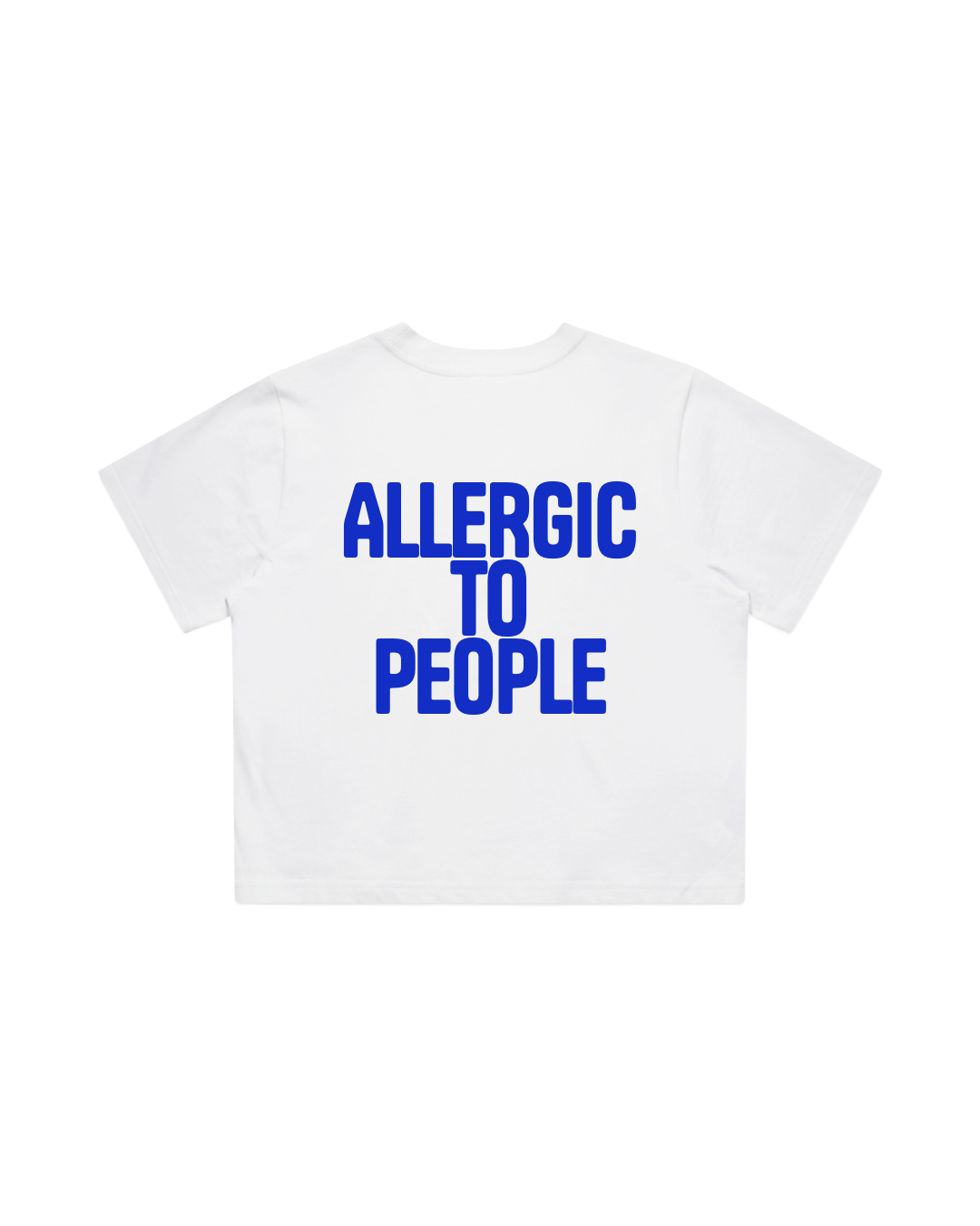 Women Crop Tee White