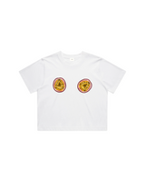 Women Crop Tee White