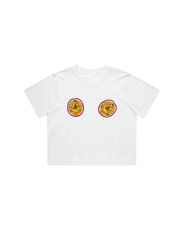 Women Crop Tee White