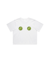 Women Crop Tee White